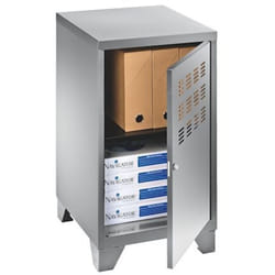 Casier de bureau métal couleur aluminium