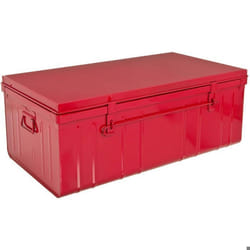 Malle en acier - PIERRE HENRY - Habitat 100 cm - Rouge - 175L - Non feu M1