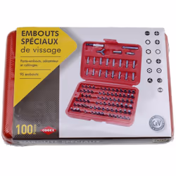 UNIVERSEEL - EMBOUTS / TORX - JEU COMPLET - 003909 -Embouts torx - jeu complet - tailles de contenu: torx t30 t25 t20 t15 t10 ...