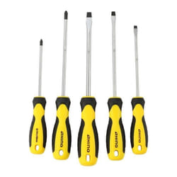 RHINO - JEU DE 5 TOURNEVIS PLAT & CRUCIFORME - LOT DE 5 TOURNEVIS PLAT