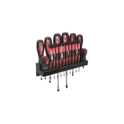 Rack de 18 tournevis bimatière avec support mural: - - Cogex