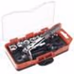 Coffret cliquet - Cogex - 23 pièces - Mini cliquet réversible - Douilles 6 pans - Embouts CrV