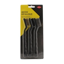 Brosse - COGEX - Lot de 3 brosses métalliques avec manche en plastique - Longueur 150mm