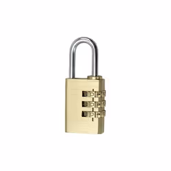 Cadenas a codes COGEX - Nombre de chiffres : 3 chiffres - Matériau : laiton - Gabarit : 40mm. Cogex 80734 Cadenas à codes lai ...