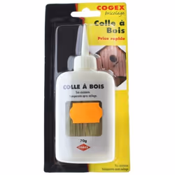 Colle à bois prise rapide Colle à bois résistante, à séchage rapide Colle en 15-30 min et devient transparente après séchage  ...