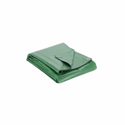 Bâche armée de protection verte 1.5 x 6 m, 160g/m²,Les dimensions indiqués sont des dimensions brutes, auxquelles il faut enl ...