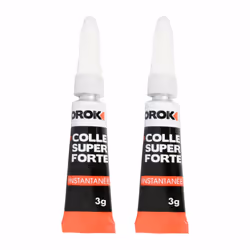 colle cyanoacrylate liquide 2x3g instantanee