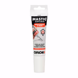 mastic acrylique blanc sur menuiserie et murs tube 85ml
