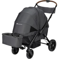 BEBECONFORT HELIOS Poussette double tout terrain compact et pliable Chariot de 0 à 4 ans0 à 22 kgMINERAL GRAPHITE