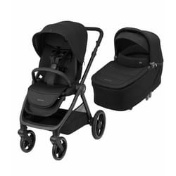 MAXI-COSI poussette Duo Oxford Plus avec nacelle bébé Sense de la naissance à 4 ans (22kg) Twillic Black