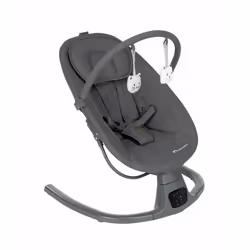 BEBECONFORT MELILO Transat balancelle confortable musical De 0 à 9 mois (9kg) Mineral Graphite