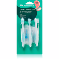 La brosse à dents Bebeconfort Set of 3 Toothbrushes permet aux enfants de mettre en place de bonnes habitudes d’hygiène denta ...
