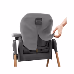 Maxi-Cosi Minla Chaise haute traditionnelle Siège rembourré Gris, Bois