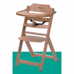 Bebe Confort Timba, Chaise haute traditionnelle, Siège rigide, Bois, Monochromatique, Bois, 6 mois