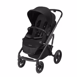 MAXI-COSI Pack poussette Lila XP+ poussette bébé confort et nacelle bébé dès la naissance Essential Black