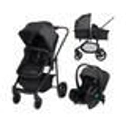 BEBECONFORT HAZE Poussette 3 en 1 i-Size - Nacelle + Siège auto Gr0+ Habillage pluie inclus - naissance jusquà 22Kg Tinted Gray