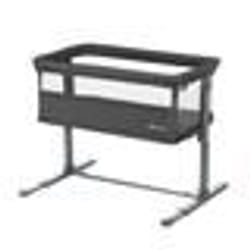 BEBECONFORT Zina Berceau Bebe & Cododo 0-6 Mois (0-9 kg) Berceau Pliable 5 Positions de Hauteur Réglables Mineral Graphite