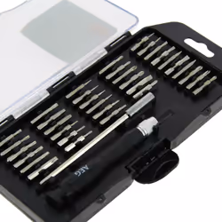 Coffret embouts precision Coffret de vissage avec 34 embouts de précision, plats, cruciformes Philips , cruciformes Pozidriv  ...
