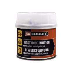 Mastic polyester - Finition - Résiste aux vibrations - Couleur gris clair modifiable par colorant - 250 g
