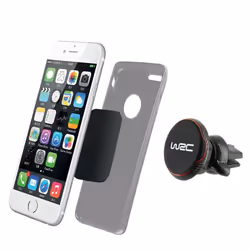 Support magnétique - WRC - Accès facile smartphone - Noir - Tête rotative 360° - Stable et fiable
