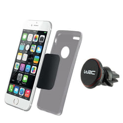 Support magnétique - WRC - Accès facile smartphone - Noir - Tête rotative 360° - Stable et fiable