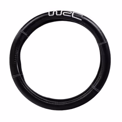 WRC 007380, Housse de volant, Noir, Simili-cuir, Monochromatique, 35 cm, 38 cm