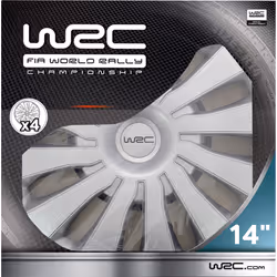 WRC 007584 enjoliveur 14" Acrylonitrile-Butadiène-Styrène (ABS) Métallique 4 pièce(s)