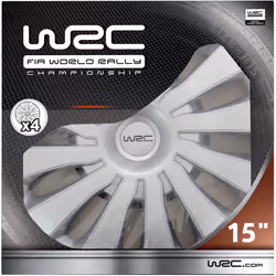 WRC 007585 enjoliveur 15" Acrylonitrile-Butadiène-Styrène (ABS) Métallique 4 pièce(s)