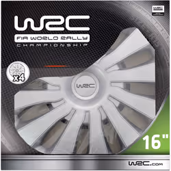 WRC 007586 enjoliveur 16" Acrylonitrile-Butadiène-Styrène (ABS) Métallique 4 pièce(s)