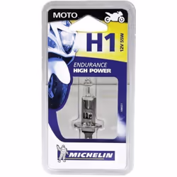 1 Ampoule H1 Moto - 55W - 12V 1 ampoule H1 12V LIFE+50% - P14,5s - 55W - La technologie Michelin Life+50% augmente la durée d ...