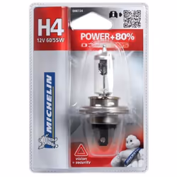 Power +80% 1 H4 12V 60/55W 1 ampoule H4 12V POWER+80%. P43t - 60/55W La technologie Michelin Power+80% offre 80% de luminosit ...