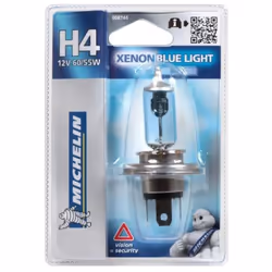 Blue Light 1 H4 12V 60/55W 1 ampoule H4 12V XENON BLUE LIGHT P43t - 60/55W La technologie Michelin Xenon Blue Light offre une ...
