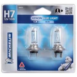 MICHELIN Blue Light 2 H7 12V 55W 2 ampoules H7 12V XENON BLUE LIGHT Px26d - 55W La technologie Michelin Xenon Blue Light offr ...