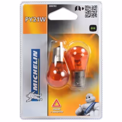 2 PY21W 12V 2 ampoules poirettes ambrées PY21W 12V BAU15s - 21W Général : Marque : MICHELIN Type de produit : MICHELIN 2 PY21 ...
