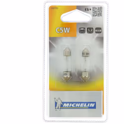 2 ampoules navettes C5W 2 navettes C5W 12V SV8,5 - 5W S'utilise à l'arrière en : éclairage de plaque S'utilise à l'intérieur  ...