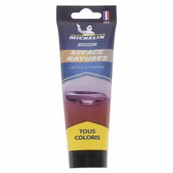Efface-rayures pour carrosserie, toutes peintures. Supprime les rayures légères, redonne à la peinture tout son éclat. Utilis ...