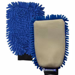 MICHELIN gant de lavage chenille Deux faces pour un lavage efficace: - Face microfibre chenillée pour laver en profondeur car ...