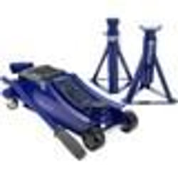 Cric hydraulique rouleur 18T + 2 Chandelles 2T - MICHELIN - Ht de levage cric : 105-350mm - Ht de levage chandelles : 266-355 mm