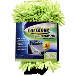 Carlinea 3221320110904, Voiture, Gant de toilette, Noir, Vert, Microfibre, Lavage à la main