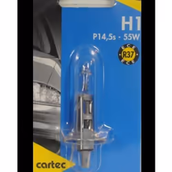 Lampe H1 12V 55W CARTEC Lampe H1 12V 55W Général : Marque : CARTEC Type de Produit : Lampe Auto H1 - 12V 55W Caractéristiques ...