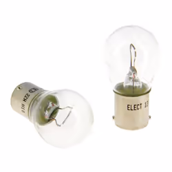 2 poirettes P21W 12V BA15s - 21W S'utilise sur l'avant et l'arrière:clignotant - stop - feux de recul - feu de brouillard2 po ...