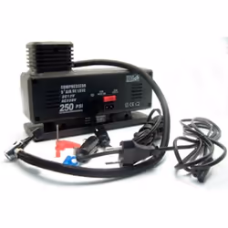 Compresseur 12/220V Cartec Ce compresseur permet le gonflage de pneus, ballons ou accessoires de plage en toute facilité - Se ...