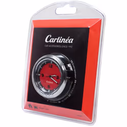 montre analog.Chrono Montre analogique, design style chrono, fond de cadran rouge 2 modes de fixation : Adhésif ou pince pour ...