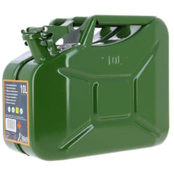 jerrican design US métal 10L --PRECISSION STEEL - jerrican essence - bonne résistance aux chocs et perçage - crochet de fermeture