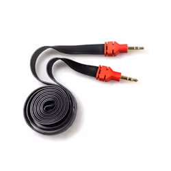 Auto-T Cordon jack-jack 3,5mm pour smartphones ou lecteurs MP3, 3,5mm, Mâle, 3,5mm, Mâle, 1,2 m, Noir
