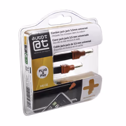 Auto-T Cordon jack-jack 3,5mm pour smartphones ou lecteurs MP3