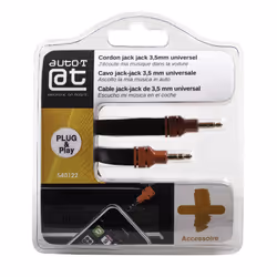 Auto-T Cordon jack-jack 3,5mm pour smartphones ou lecteurs MP3 - Vue supplémentaire 4