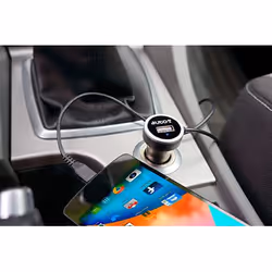 Auto-T 540322 chargeur d'appareils mobiles Téléphone portable, Smartphone Noir Allume-cigare