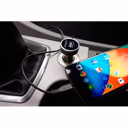 Auto-T 540322 chargeur d'appareils mobiles Téléphone portable, Smartphone Noir Allume-cigare
