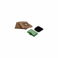 10 sacs papiers + 1 filtre haute filtration + 1 filtre pour Aspirateur ROWENTA ZR007001